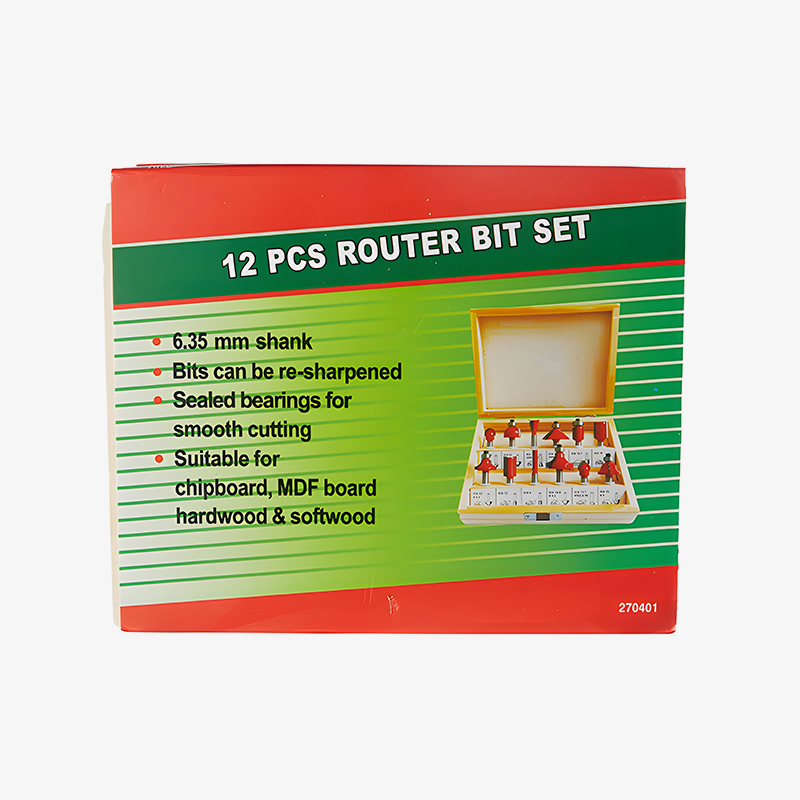 12件木工路由器钻头套装
