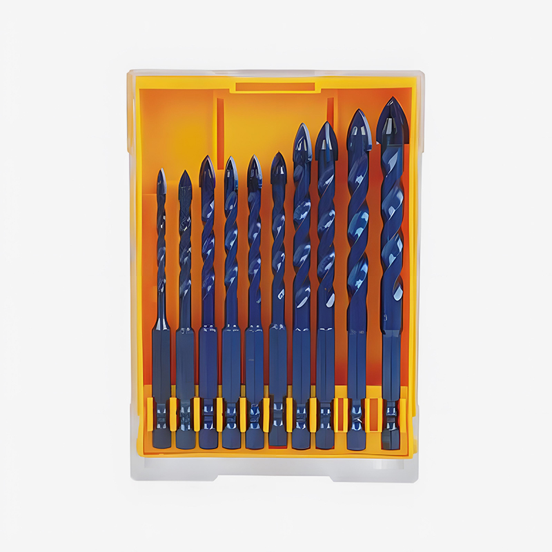 10件套高钴六角柄延长十字合金钻头套装